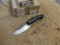 (5) KLECKER KNIVES DK-151-BK ABIQUA HUNTING KNIFE, 4'' FIXED BLADE, REMOVAB