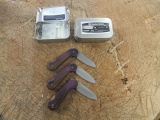 (3) KLECKER KNIVES UMM-KX FOLDING KNIFE/ KEY BAR