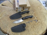 (5) KLECKER KNIVES DK-151-BK ABIQUA HUNTING KNIFE, 4'' FIXED BLADE, REMOVAB