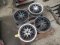 SET OF (4) 5 LUG STEEL WHEELS