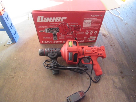 BAUER AUTO FEED HAND HELD 3/4''-1 1/2'' DRAIN CLEANER MDL#: 1724E-B IN BOX