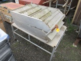 5' X 40'' STEEL DIAMOND PLATE PLATFORM & (2) 4 STEP STAIRS