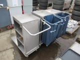 (3) METAL MAINTENANCE CARTS