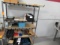 5 SHELF METAL RACK W/CONTENTS