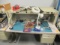 METAL WORK STATION W/ASSORTED ELECTRONICS TESTING EQUIPMENT