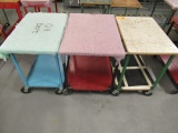 (3) ASSORTED SIZE ROLLING CARTS