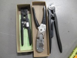 (3) ASSORTED HAND CRIMP TOOLS