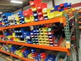 CONTENTS OF (3) SHELVES - ASSORTED SIZE PARTS BINS W/ASSORTED ELECTRICAL CO