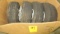 lot of 4 hand truck tires and wheels