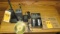 Kenwood radio, handheld CB, LED flashlight & battery