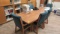 Conference table & 6 cushion chairs