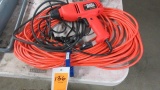 Black & Decker electric drill and extension cord