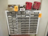 Weatherhead parts organizer and items on top