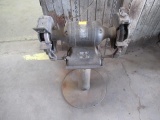 Ped mount double wheel grinder