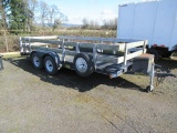 Big Tex 70 CH tandem axle flatbed trailer w/ stake rails