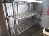 Metal shelf wire rack