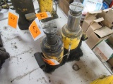 Pair Yellow bottle jacks