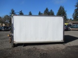 SUPREME CORP. 14' BOX TRUCK BODY, WOOD DECK, ROLL UP REAR DOOR, WALTCO LIFT GATE