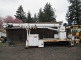 ALTEC D3060TR DIGGER DERICK UTILITY BODY W/ FRONT & REAR OUTRIGGERS, STORAGE BOXES, HOSE REEL &
