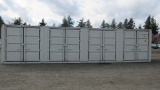 2020 40' HIGH CUBE SHIPPING CONTAINER W/ (4) SIDE DOORS AND SWING DOORS AT ONE END