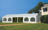 20' X 40' FULL CLOSED PARTY TENT (800 SQ FT. W/ DOORS, WINDOWS & 4 SIDE WALLS INCLUDED) (UNUSED IN