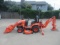 KUBOTA BX23S 4X4 TRACTOR W/ FRONT LOADER, BACKHOE & BELLY MOWER