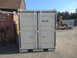 2020 7' X 9' SHIPPING CONTAINER W/ SIDE MAN DOOR & WINDOW