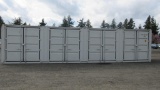 2020 40' HIGH CUBE SHIPPING CONTAINER W/ (4) SIDE DOORS & SWING DOORS AT ONE END (LOCK BOXES ON EACH