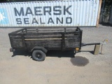 SINGLE AXLE UTILITY TRAILER W/ 4' X 8' DECK