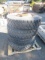 (4) GOOD YEAR G286 11R22.5 TIRES ON 10 LUG BUD WHEELS