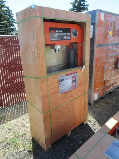 75 TON HYDRAULIC SHOP PRESS