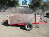 ASSEMBLED SINGLE AXLE UTILITY TRAILER W/ 4' X 8' DECK