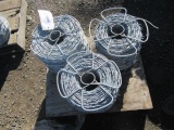 (3) ROLLS OF BARBED WIRE