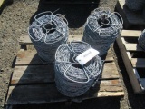 (3) ROLLS OF BARBED WIRE