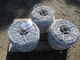 (3) ROLLS OF BARBED WIRE