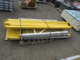 PALLET RACKING - (2) 6' UPRIGHTS, (6) 8' CROSS ARMS & DECKING