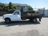 1994 FORD F450 FLATBED UTILITY TRUCK