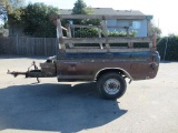 PICKUP BOX SINGLE AXLE TRAILER CONVERSION W/ STORAGE BOX