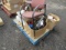 PALLET OF DIAL PHONE, (4) TIN CUPS, OFFICE SUPPLIES, (3) ELECTRICAL WALL HARNESSES, (20) DRILL MOTOR