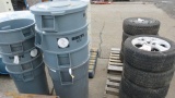 (4) RUBBERMAID TRASH CANS