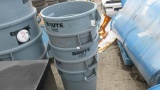 (5) RUBBERMAID TRASH CANS