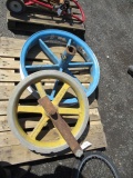 (2) CABLE DOLLY REELS