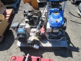 PALLET OF (2) WEED WACKERS, (2) BACK PACK LEAF BLOWER ENGINES, CHICAGO 120V CUT OFF SAW 44829,