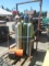 (7) SIZE ASSORED GAS CYLINDER TANKS W/ ALL PRO 85 FAC CONSTRUCTION HEATER, 50,000-85,000 BTU/HR