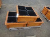 (3) 32'' X 32'' X 12'' 4-POT PLANTER BOXES