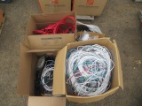 LOT OF ASSORTED ETHERNET & PHONE CABLES