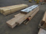 ASSORTED WIDTH & LENGTH WOOD BEAMS