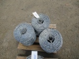 (3) ROLLS OF BARBED WIRE