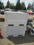 (2) STACKABLE PLASTIC CRATES