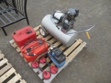 (2) ELECTRIC AIR COMPRESSORS, (2) GAS TANKS, (2) EQUALIZER SUCTION CUPS, CROSSBOW